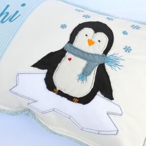 Stickdatei Pinguin doodle 13x18cm