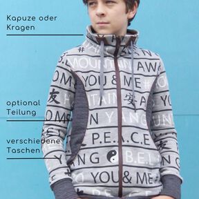 Sweatjacke Kinder & Damen - Gr. 74-176 & Gr. 32-58 - MANUC