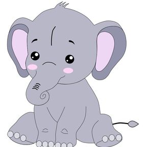 Plotterdatei Elli Elefant