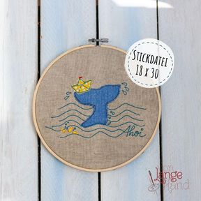 Stickdatei Set "Flossen Fluke" und "Schiff" – DOODLE – 18x30