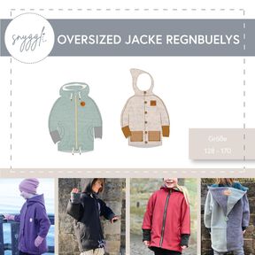 Oversized Jacke Regnbuelys Gr. 128-170, A0, Walk, Cord