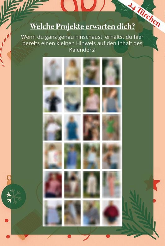 Schnittmuster Adventskalender 2025 Weihnachten Nähen image number 3