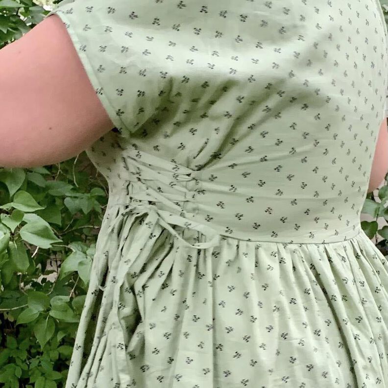 Sommerkleid mini/ midi oder Top mit Schnürung Gr. 32-60 image number 6
