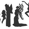 schwangere Feen Elfen Silhouetten Stickdatei schwanger thumbnail number 4