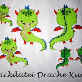 Stickdatei Drache Kurt