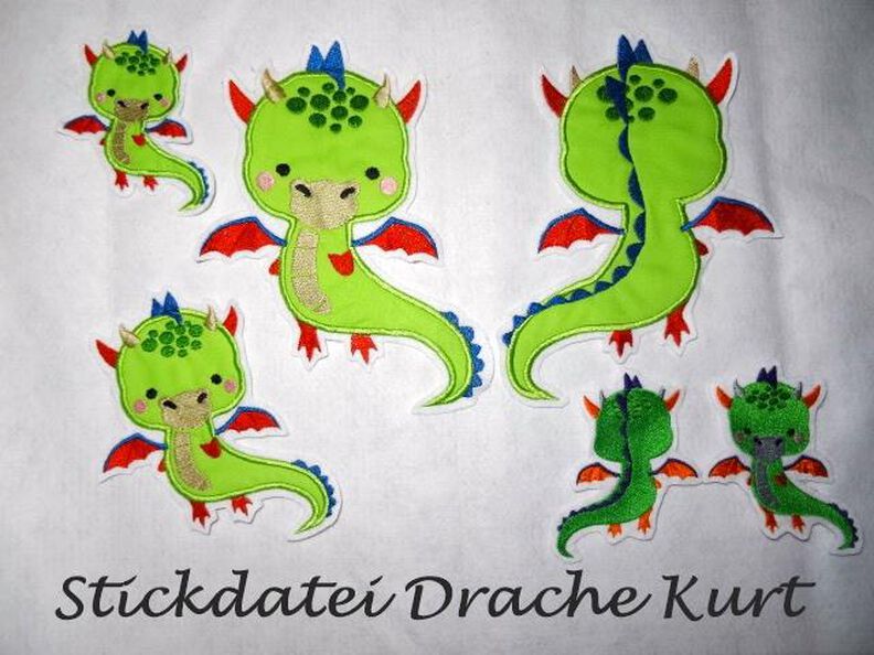 Stickdatei Drache Kurt image number 2