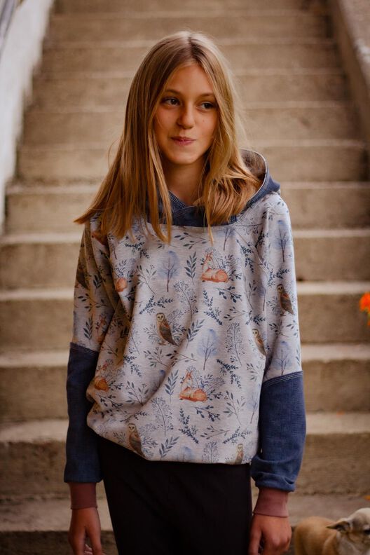 BEAMER + A0 lovely hoodie 50-158 Pullover Sweater Kapuze image number 7