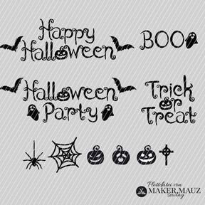 Plotterdatei Halloween Sprüche