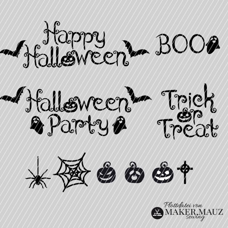 Plotterdatei Halloween Sprüche image number 1