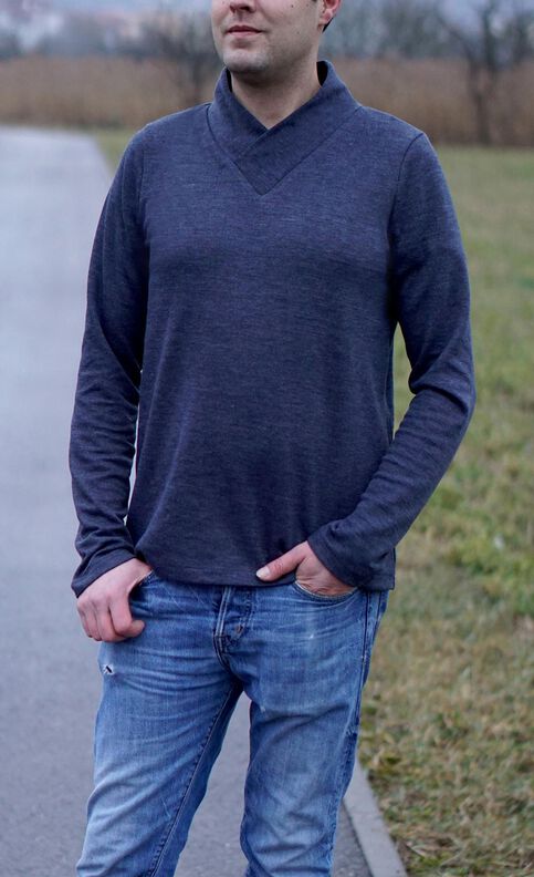 Herren Pullover (XS-5XL) COLOMBO Sweater Schnittmuster image number 2