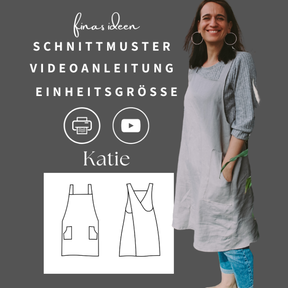 Katie - Schürze im japanischen Stil / Schürzenkleid