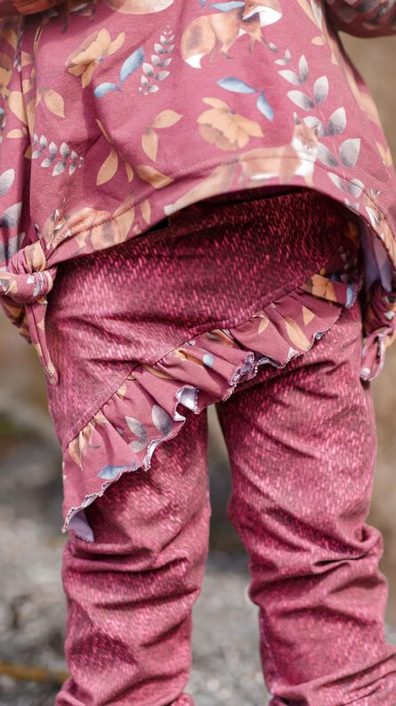 BEAMER + A0 lovely legs Hose Leggings Biesen Rüschen 50-140 image number 4