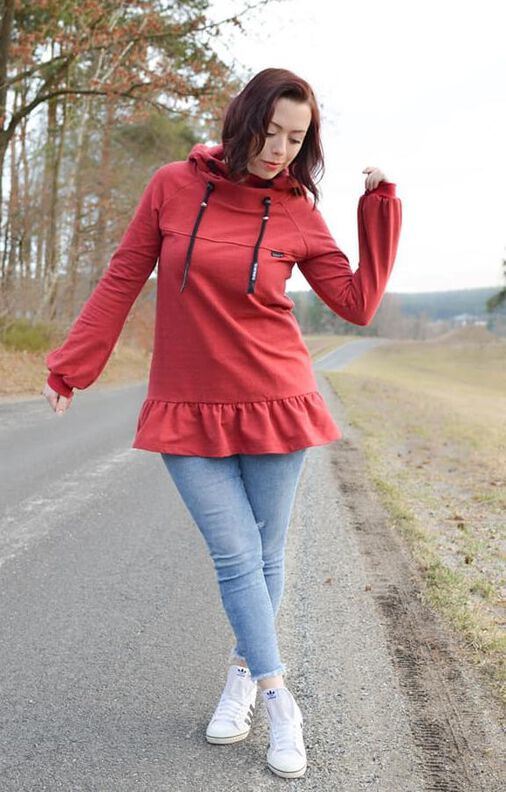 *Ladies Raglan Dress* Raglankleid Hoodiekleid  image number 2