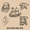 Plotterdatei Bundle Piraten thumbnail number 2