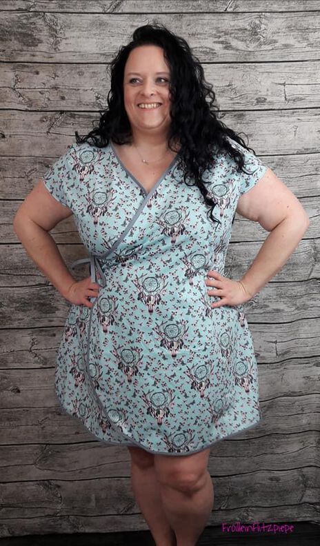 Wickelkleid/Bluse "Uschi" Gr. 32-50 image number 5