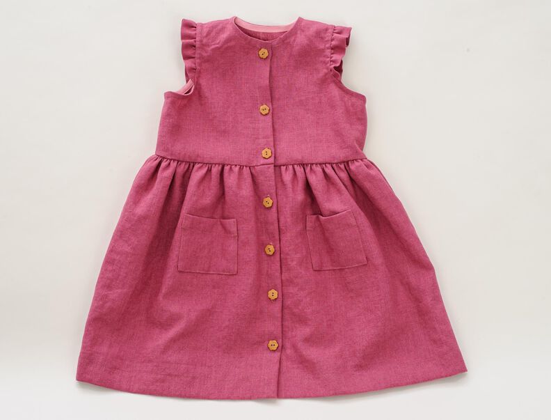 Schnittmuster Mädchen Kleid, ärmellos oder langen Ärmel MIMI image number 4