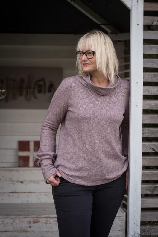 Ella- Damen Kleid oder Pullover Schnittmuster in 34-48 image number 4