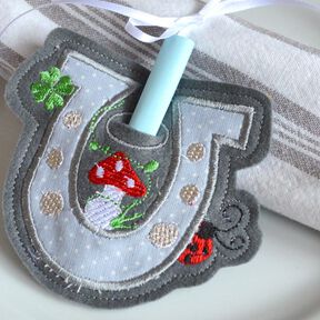 ITH Geschenkanhänger, Glücksbringer für den 10x10cm Rahmen