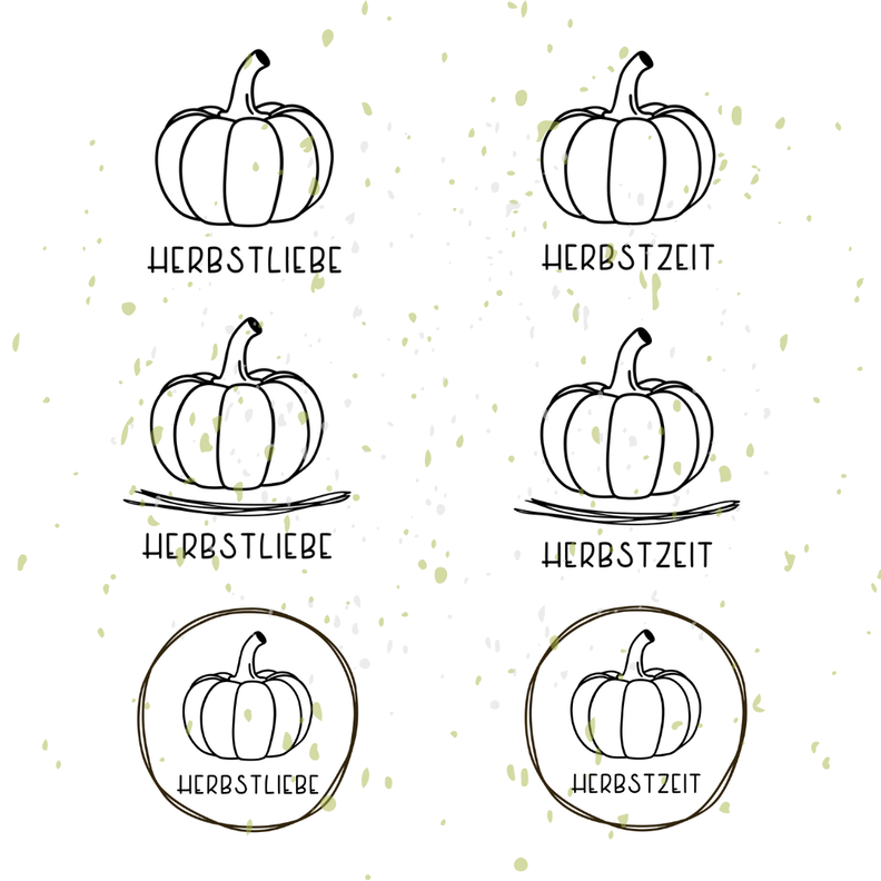 Kürbis Herbstzeit Herbstliebe Plotterdatei Set | DIY Hunger image number 4
