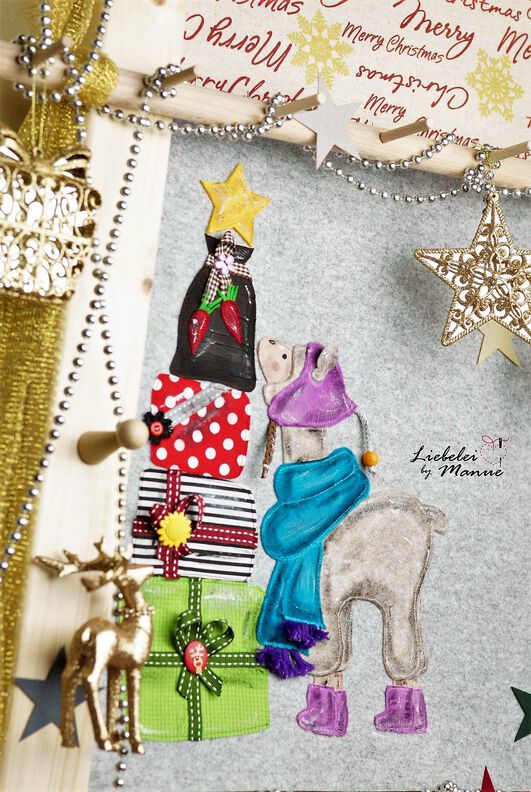 Appliziervorlage WEIHNACHTSLAMA image number 9