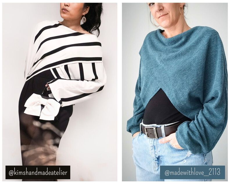Kurzer überkreuzter Pulli  NORA - Gr. 32 - 46 image number 5