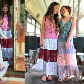 Maxima: sommerlicher Maxistufenrock mit Biesen: ebook 92-158