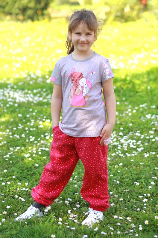 Kinder Shirt Schmal mit Kurz- & Langarm LALU ♥ Gr. 92-164 image number 8