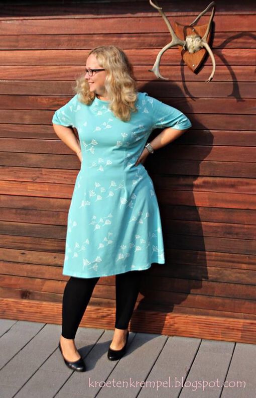 Jerseykleid mit UbootAusschnitt *mit A0-Datei + Video* image number 8