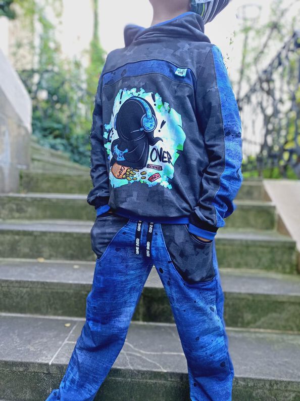 El Comodo Hoodie-Sweatjacke-Hose Kinder unisex Gr. 80 - 158 image number 10