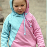 Hoodie Zwulli Kapuzenpullover mit diagonaler asymmetrischer Teilung Größe 74-164 thumbnail number 1