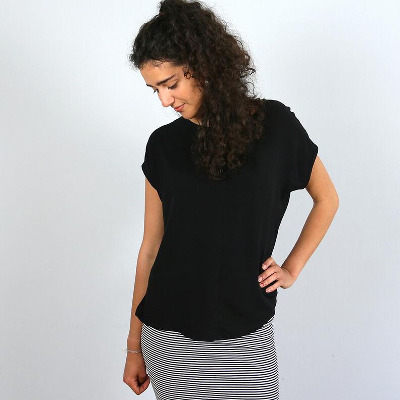 FRAU ILVIE - kurze Bluse mit Rückenschlitz XS-XL image number 5
