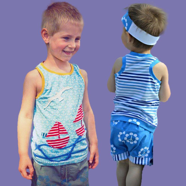Kinder Top Unterhemd Racerback MANDIRI ♥ Gr. 74-140 image number 2