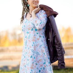 Herzausschnitt Kleid PDF Schnittmuster  A-Linienkleid 34-46