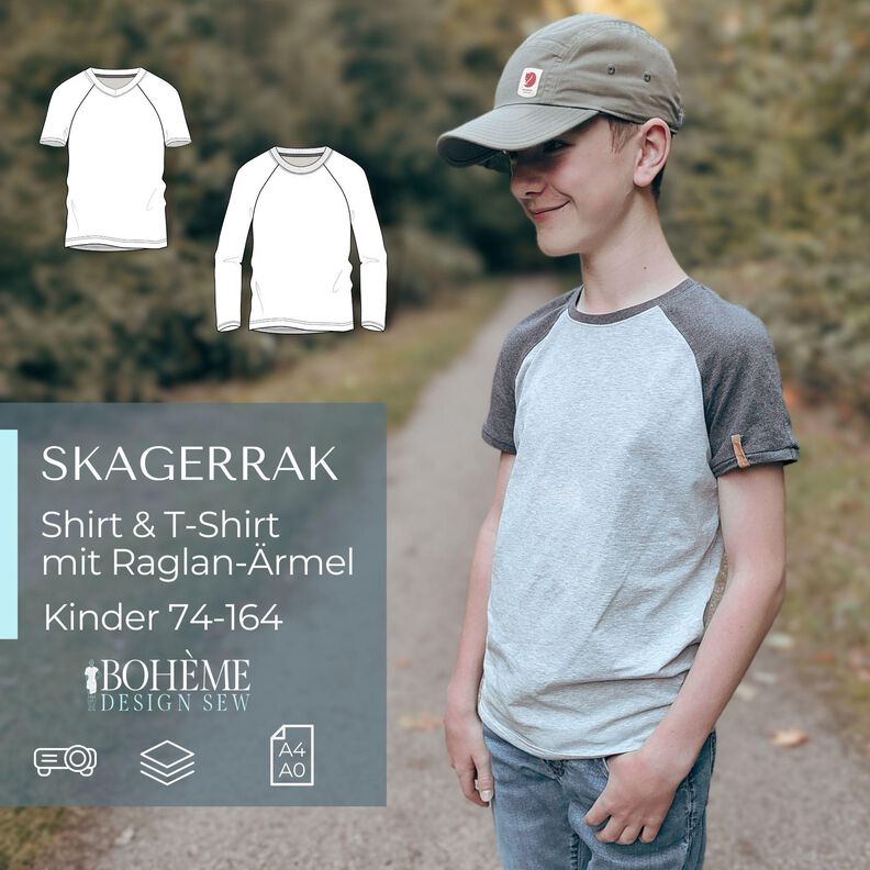 www.bohemedesignsew.com - SKAGERRAK.raglanshirt Kinder image number 1