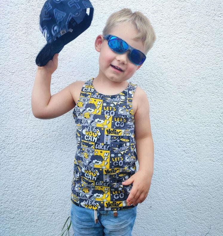 Baumwoll-Jersey Unterhemd "Under-Hop" mit Spitze 80-152 image number 7