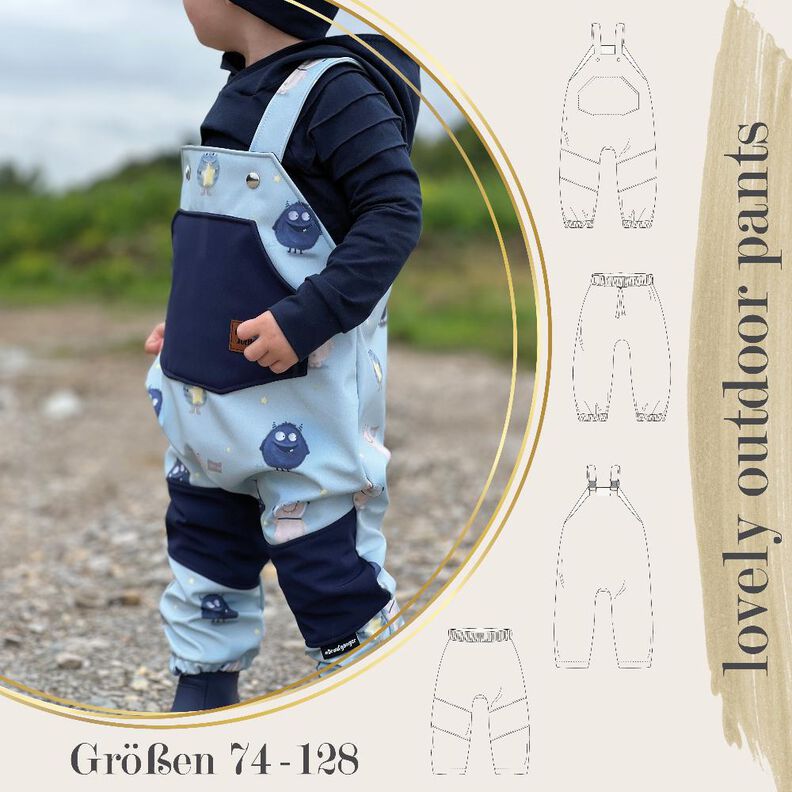 lovely outdoor pants Matschhose Regenhose Softshellhose image number 1