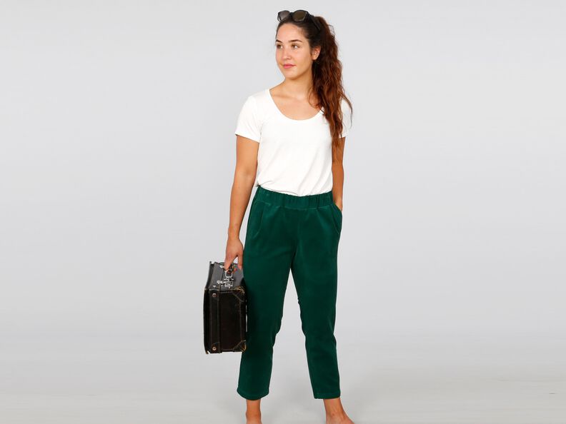 FRAU HANNA - Knöchelfreie Hose mit Gummibund XS-XXL image number 6