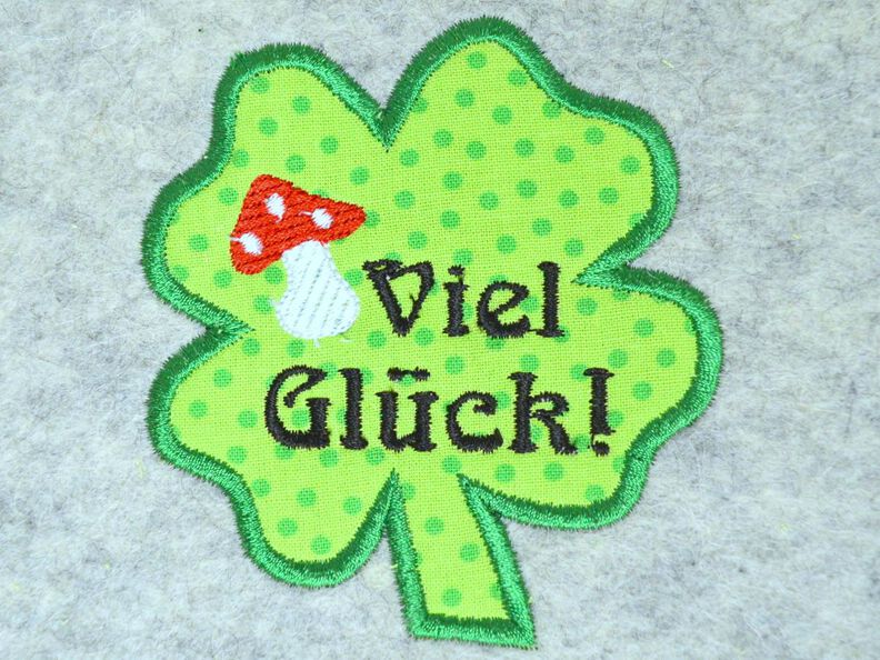 Stickdatei Glücksbringer Applikation 3er SET 10x10cm image number 1