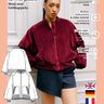 Bomberjacke Schnittmuster Damen Einfache Jacke Cord thumbnail number 5
