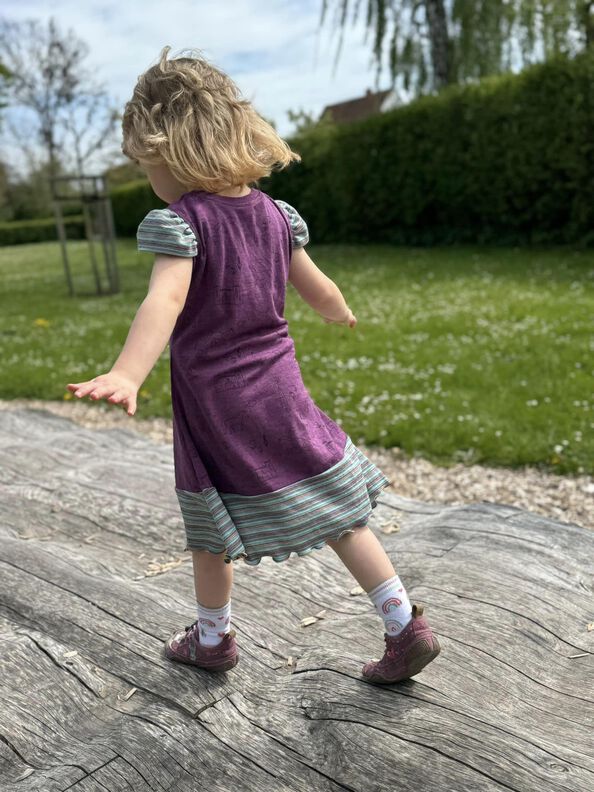 Kleid"SummerWind"für Wolle-Seide,Viskose-Jersey...86-140 image number 6