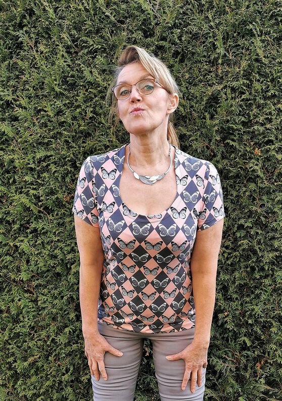 Shirt LONA Gr. 34-54 PDF-Schnitt A4, A0, Anleitung image number 8