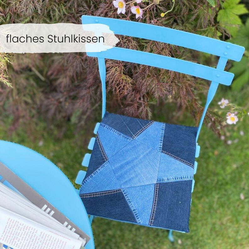 Sternen-Kissen nähen mit Hotelverschluß, Jeans Upcycling  image number 3