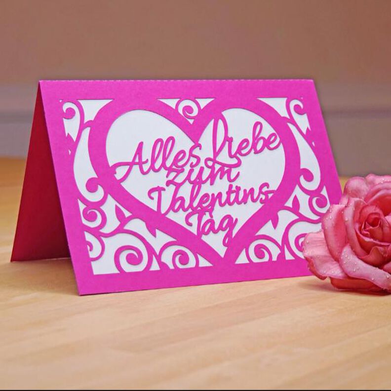 Plotterdatei Valentinstag Karte image number 1