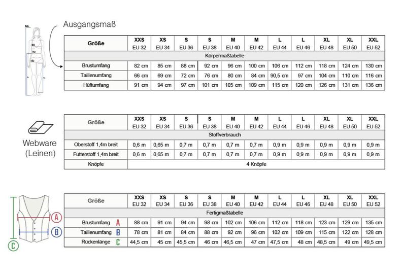 Weste Damen Schnittmuster PDF | Gr 32–52 | Seamone image number 8