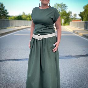 Ebook Maxikleid Zveea inkl. Gürtel Belle*ty Gr.35-54