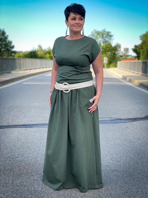 Ebook Maxikleid Zveea inkl. Gürtel Belle*ty Gr.35-54 image number 2