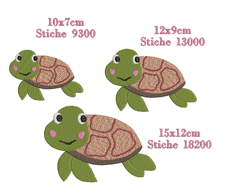 Stickdatei Schildkröte Vollstickdatei image number 3