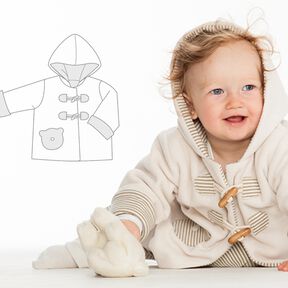 BRIO Baby Jacke mit Kapuze und Bär Applikation