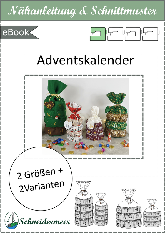 Adventskalender – Schnittmuster 24/25 Türchen, klein/groß image number 5