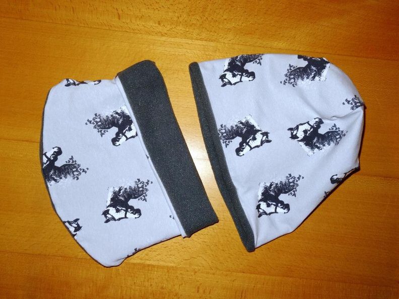 Wendebeanie + Schlupfschal nähen Anleitung  image number 3